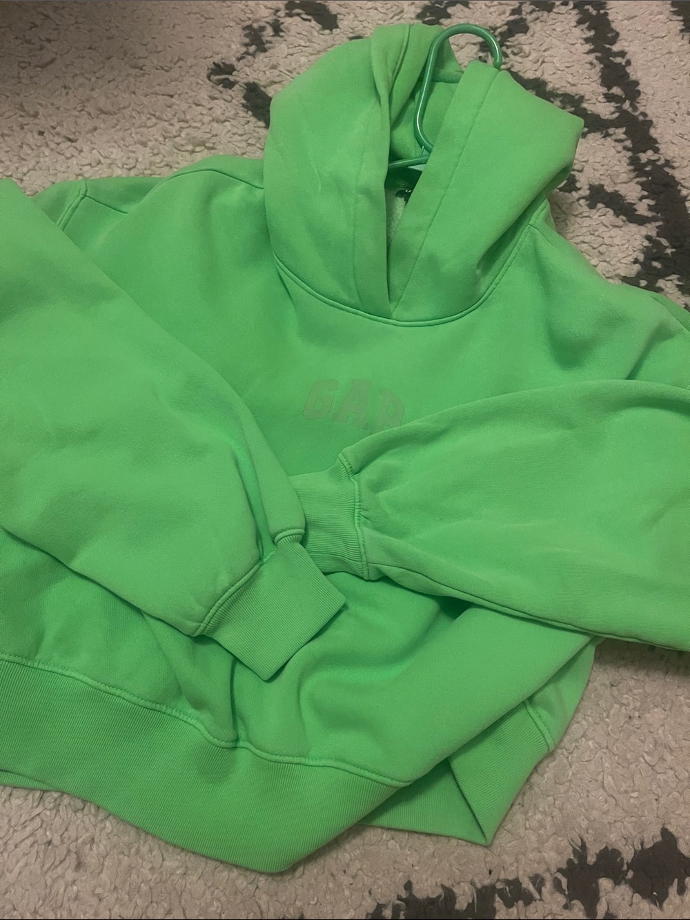 GAP Bright Green Crewneck Hoodie